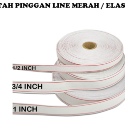 Getah Jahitan Pink Tepi